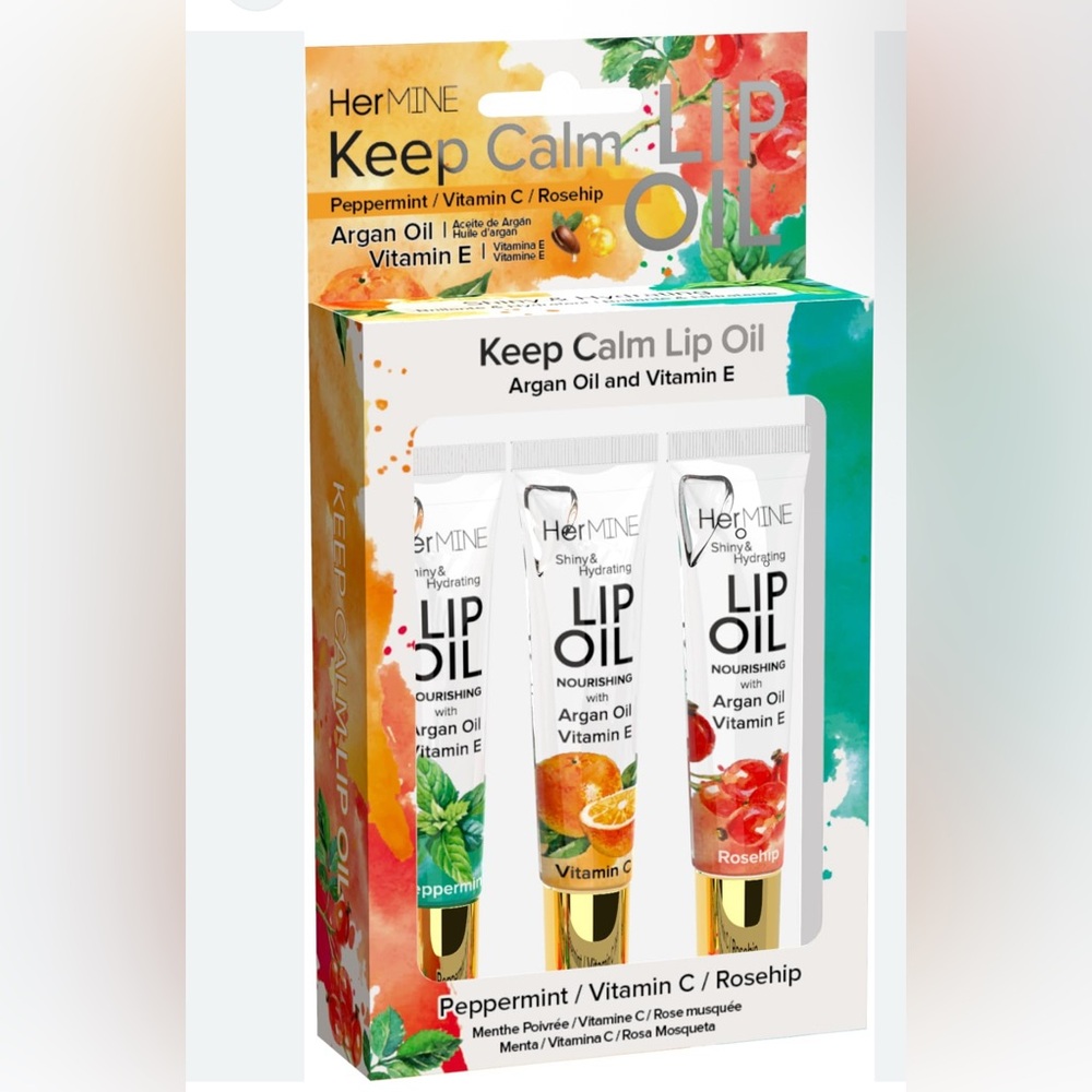 HerMine Keep Calm Lip Oil Trio